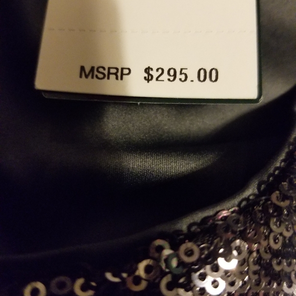 Women's Silver Sequin Shirtdress - Picture 4 of 5